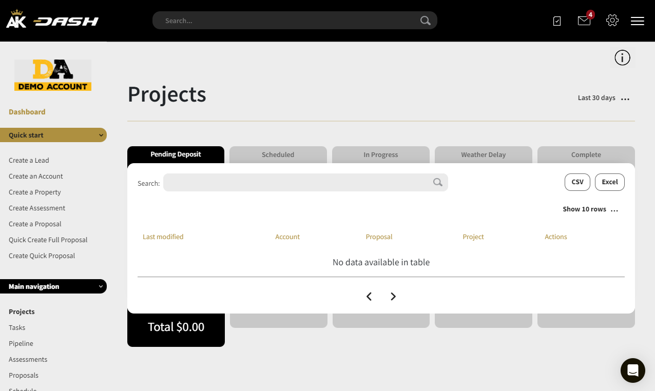 AK Dash Projects
