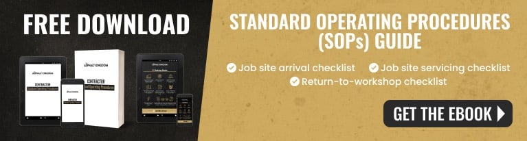 Standard Operating Procedures for Asphalt Maintenance Contractors